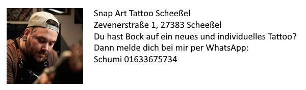 Schumis Snap Art Tattoo Scheeßel